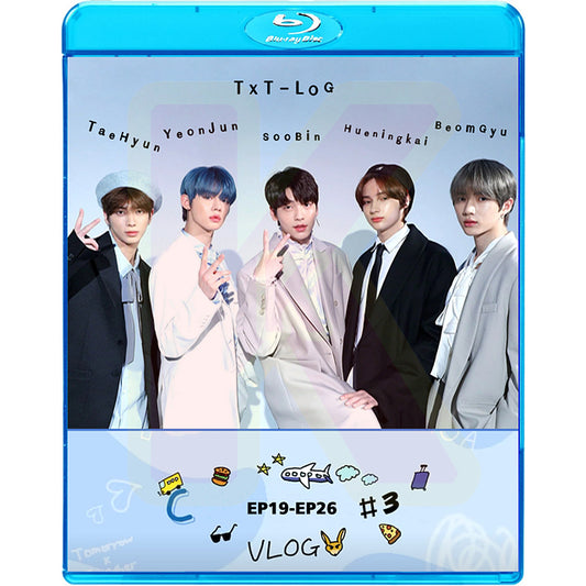 Blu-ray TXT-LOG #3 EP19-EP26 日本語字幕あり TOMORROW X TOGETHER トゥモローバイトゥゲザー KPOP ブルーレイ