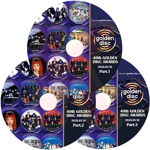 K-POP DVD 2026 40th GOLDEN DISK AWARDS 3枚Set 2026.01.10 K-POP音楽授賞式 KPOP DVD