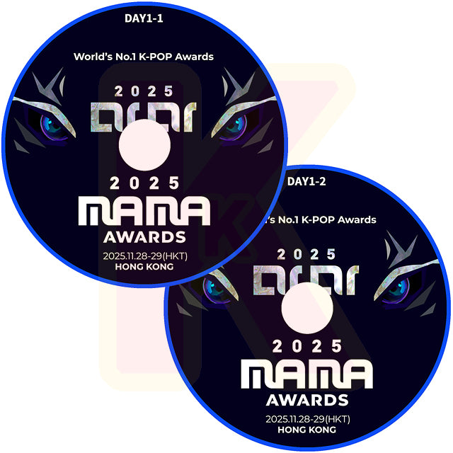 K-POP DVD 2025 MAMA HONGKONG 1DAY 2枚SET 2025.11.28 K-POP音楽授賞式 ブルーレイ