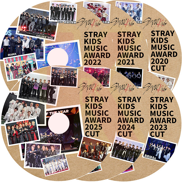 K-POP DVD Stray Kids 2020-2025 MUSIC Awards CUT 6枚SET SKZ ストレイキッズ KPOP DVD